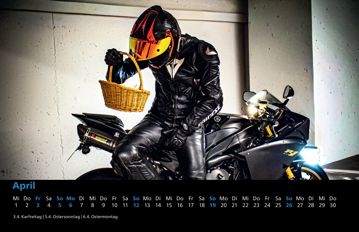 Motorrad-Kalender 2026 – A3 Querformat – Bild 3