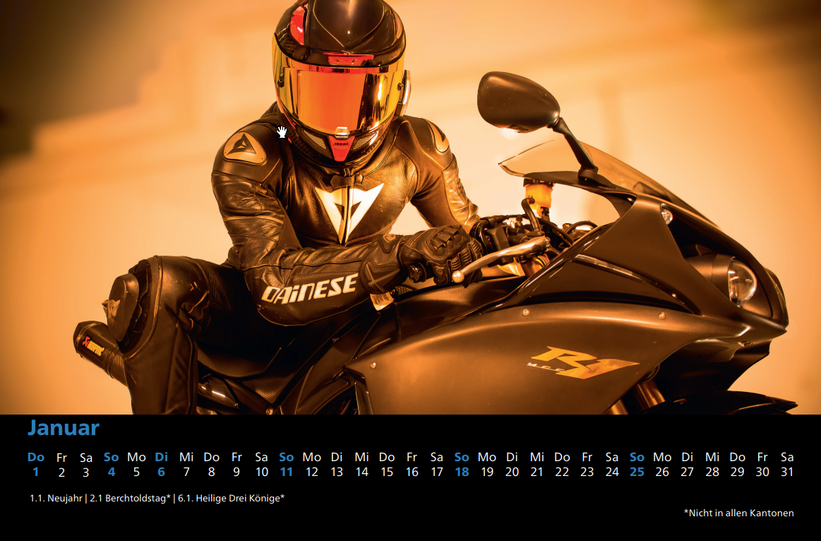 Motorrad-Kalender 2026 – A3 Querformat – Bild 2