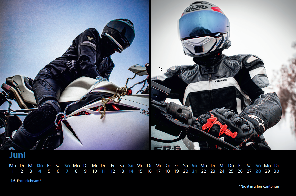 Motorrad-Kalender 2026 – A3 Querformat – Bild 4